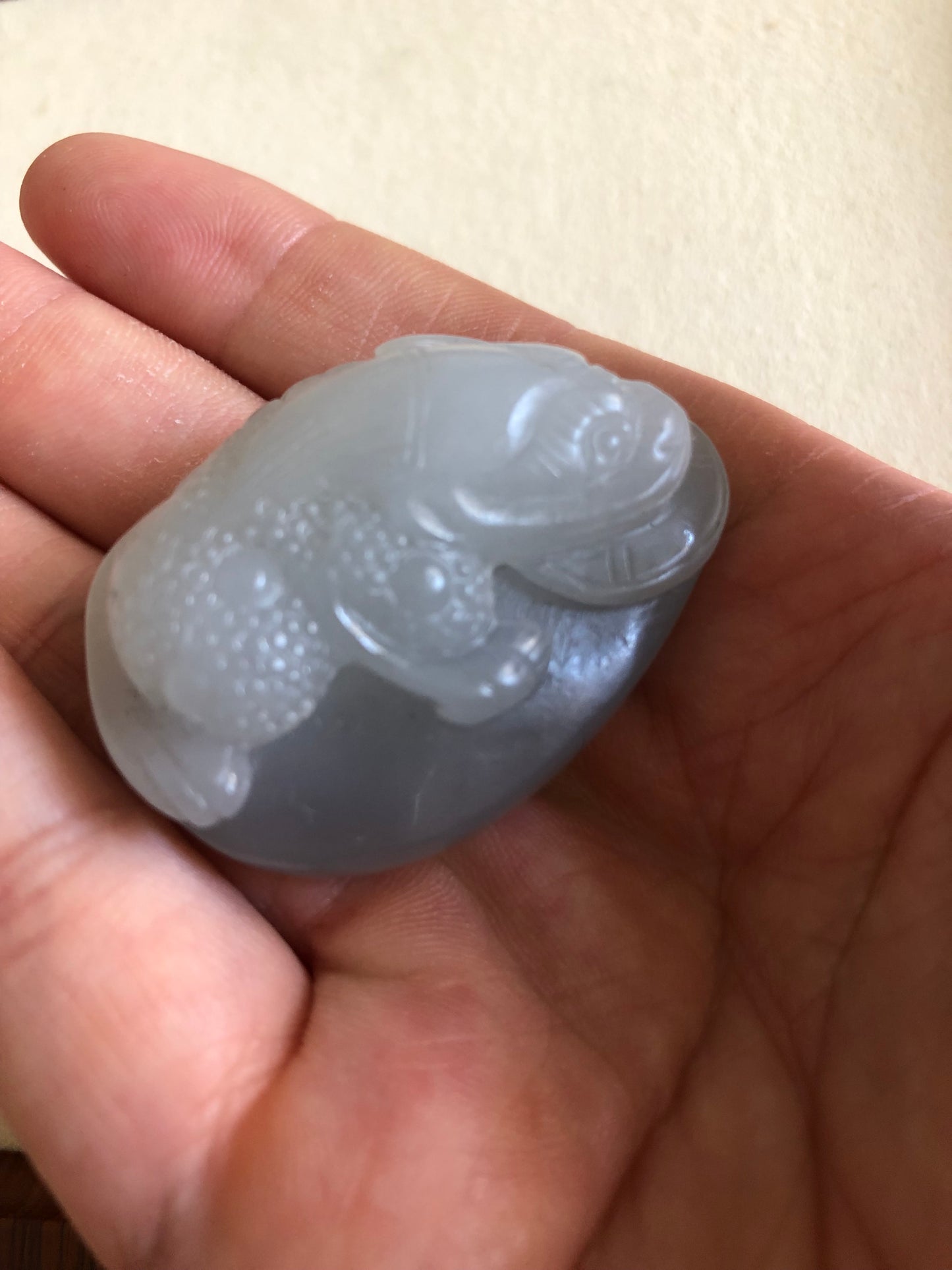 Natural Hetian Yuyan purple jade money toad