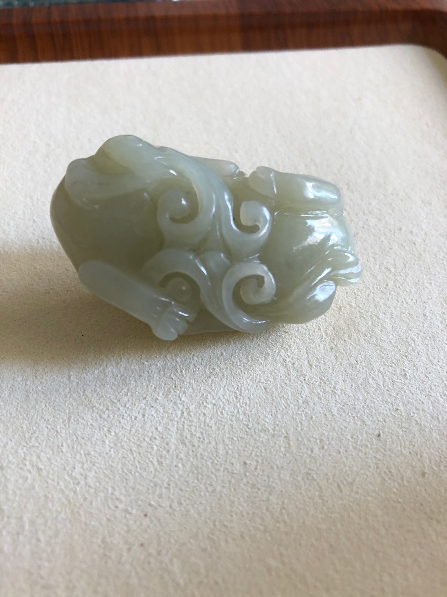 Natural Hetian jade double Pixiu play sphere