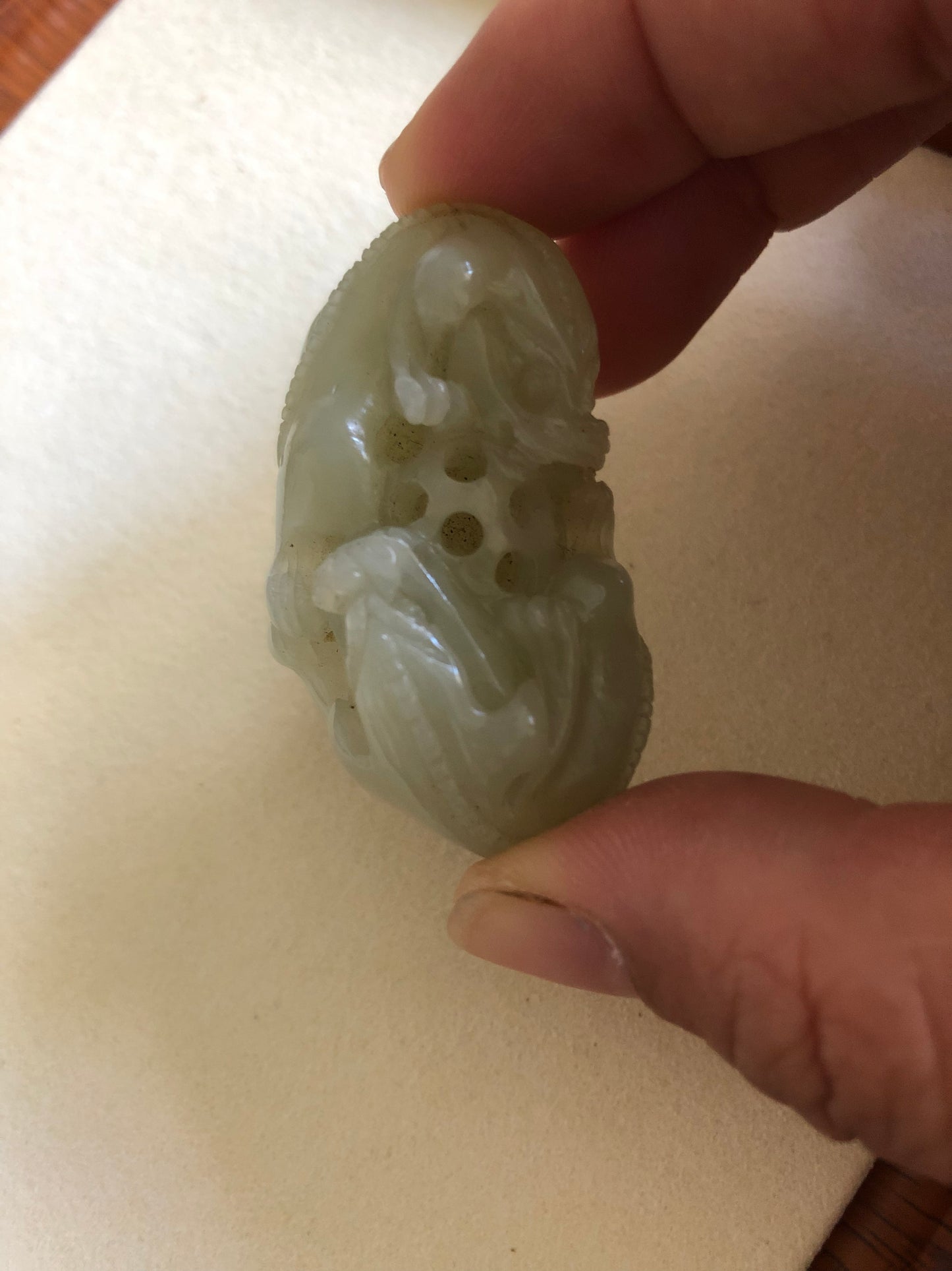 Natural Hetian jade double Pixiu play sphere