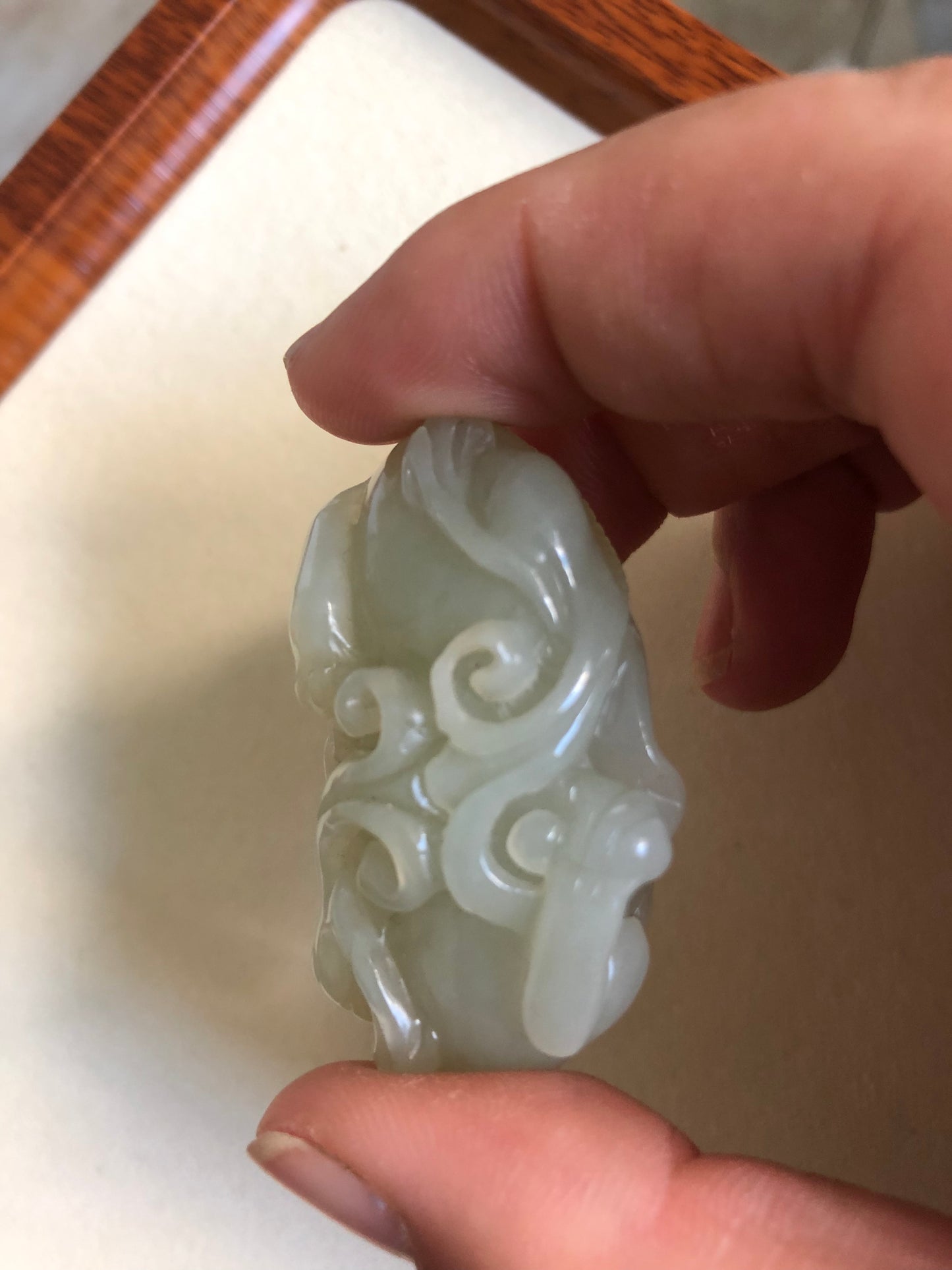 Natural Hetian jade double Pixiu play sphere