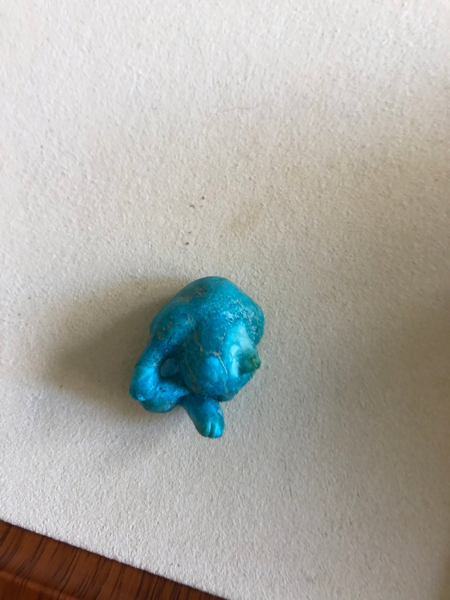 Natural turquoise cat pendent,master carver