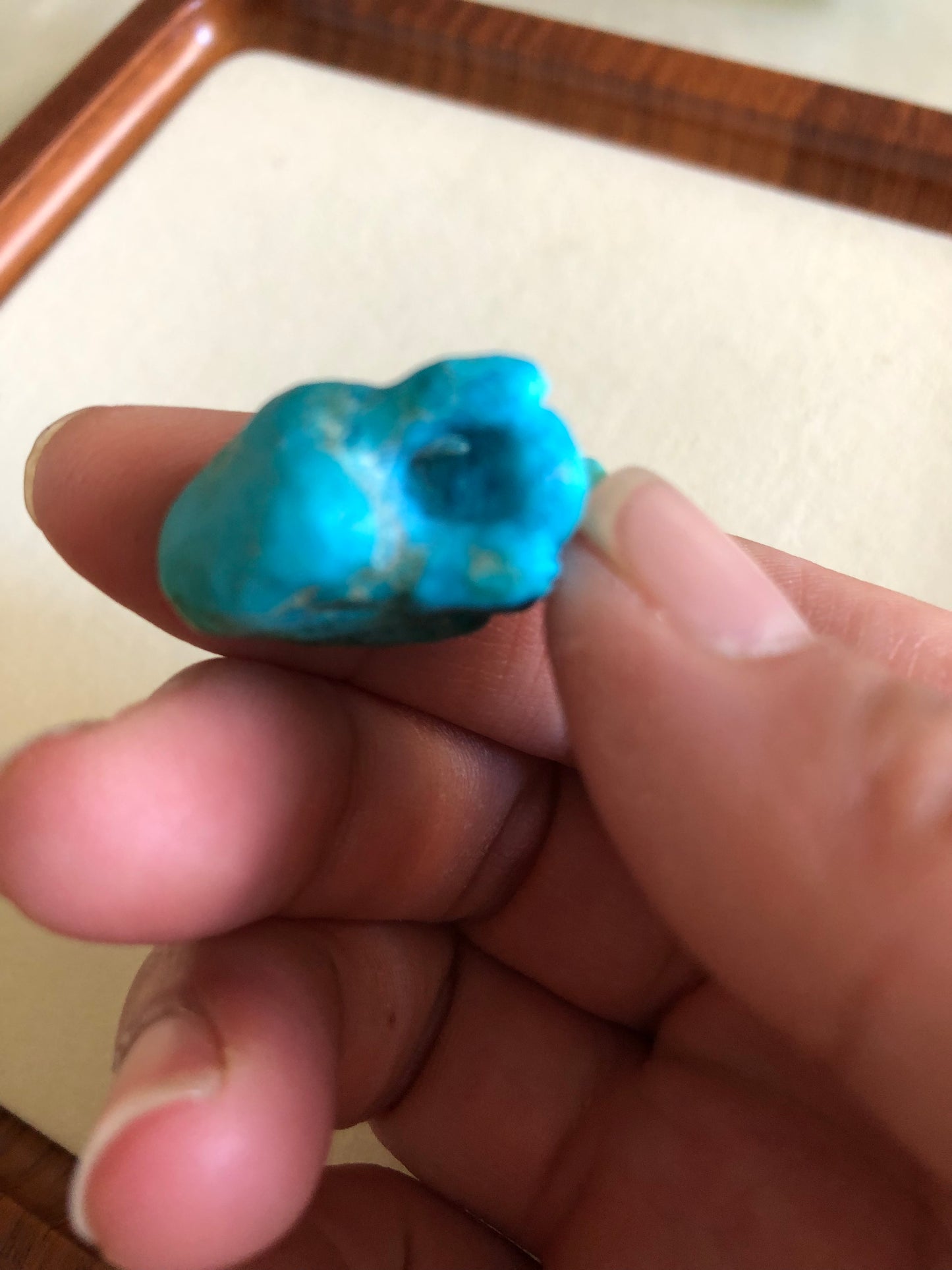 Natural turquoise cat pendent,master carver