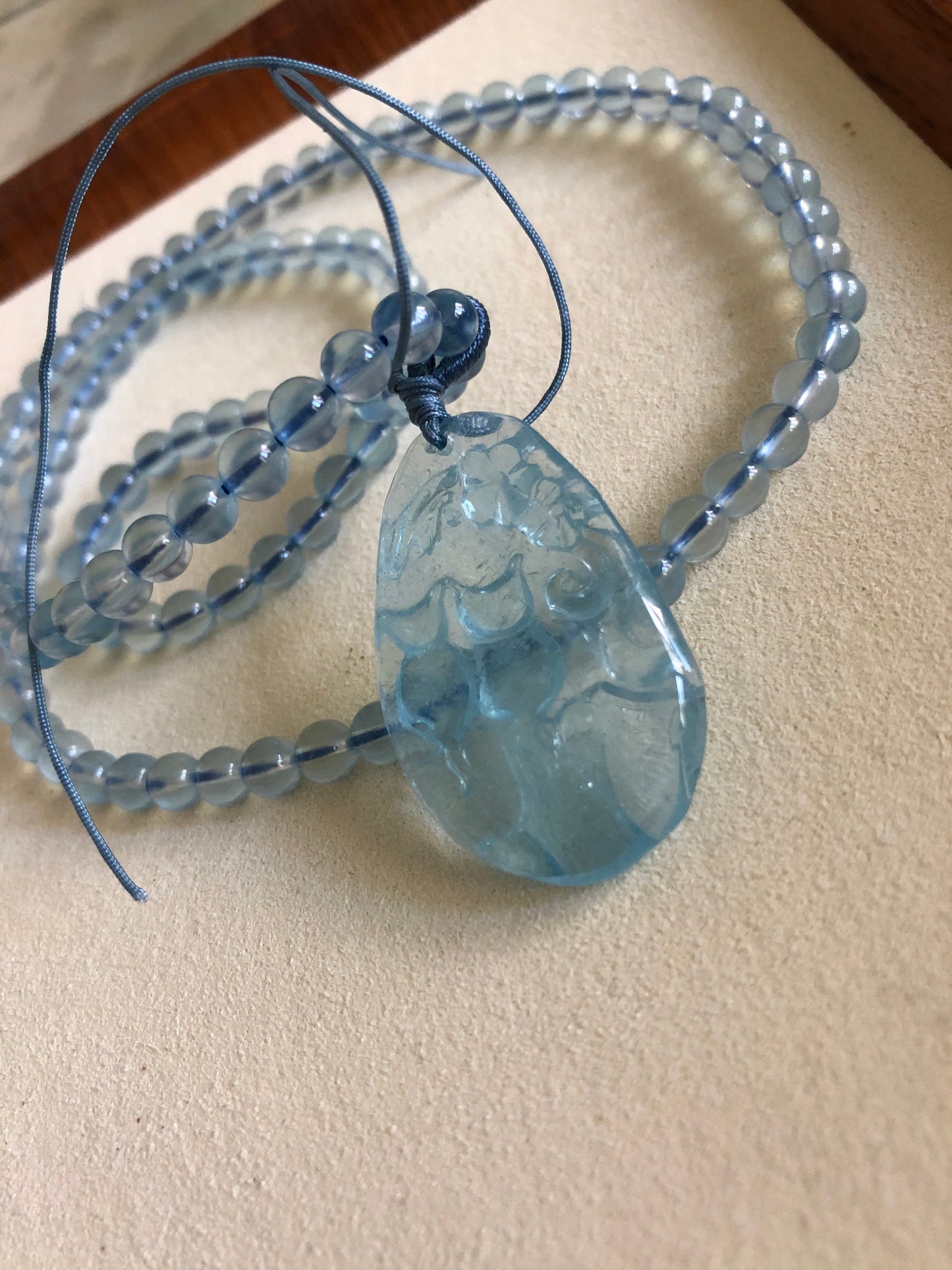 Aquarium double cat necklace