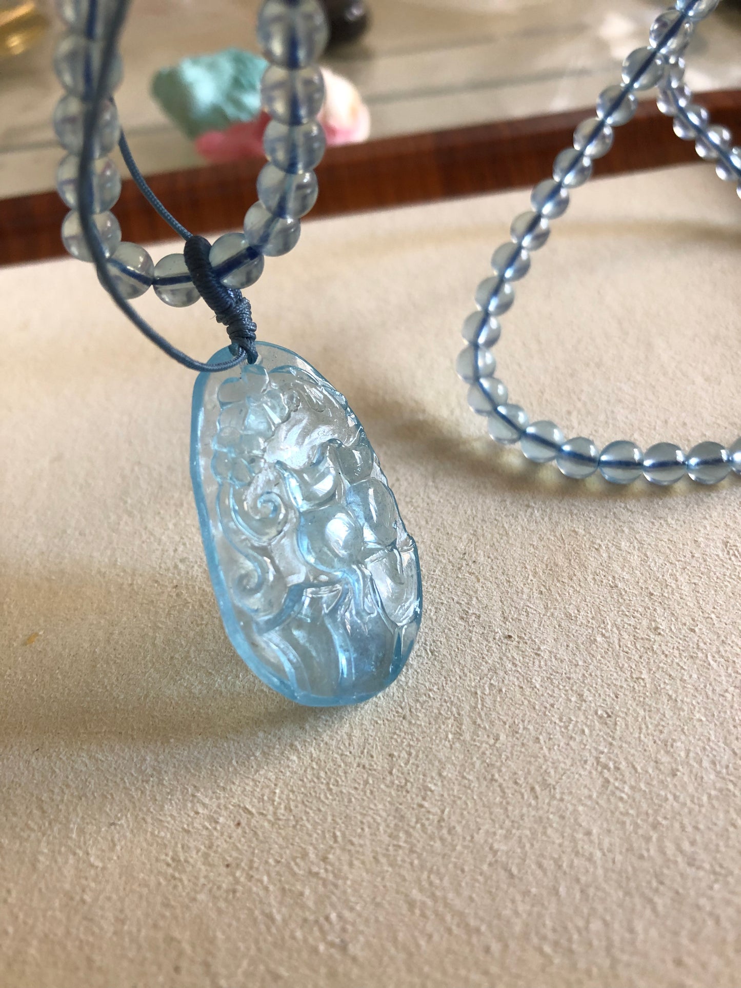 Aquarium double cat necklace